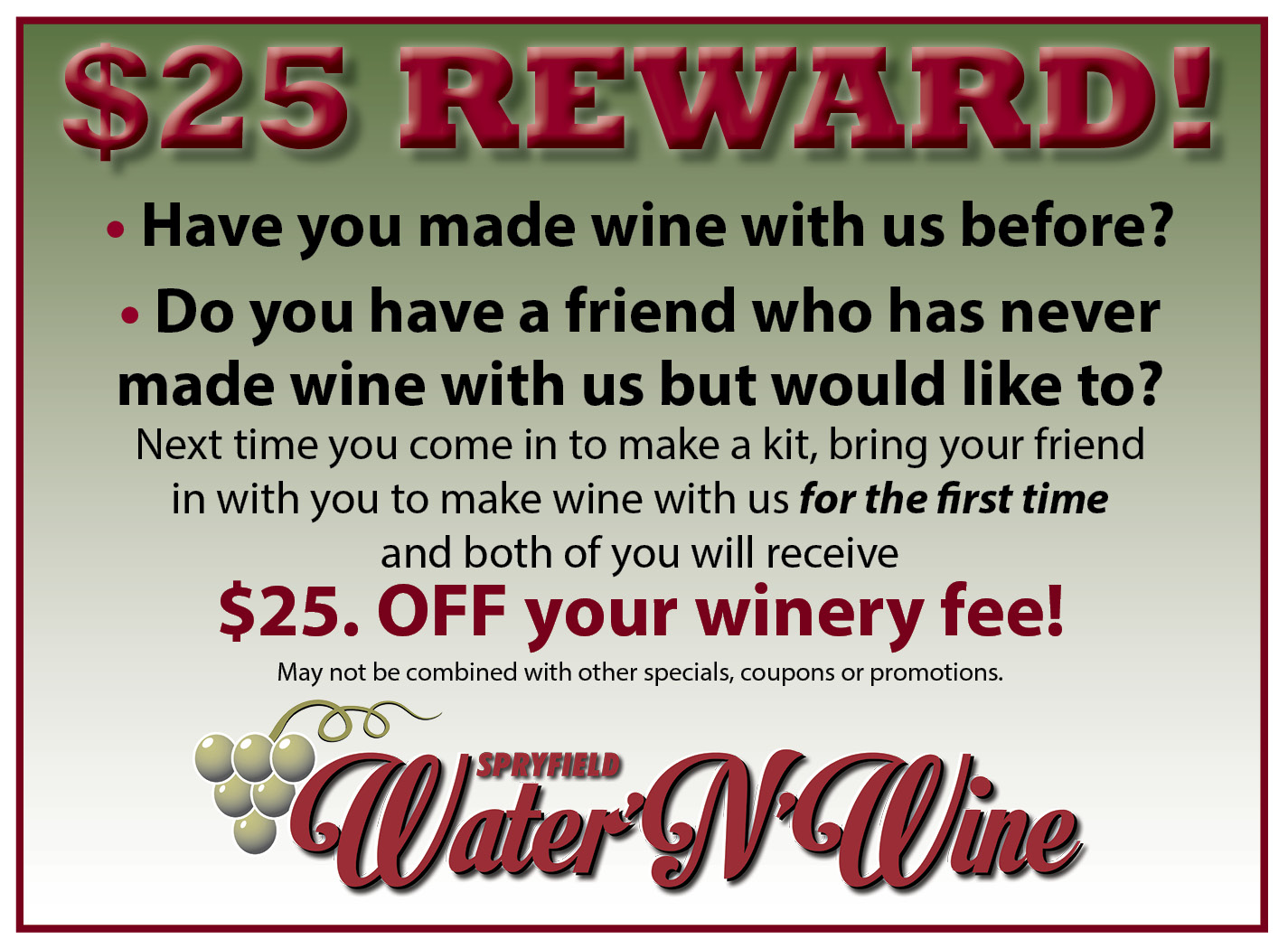 winery fee coupon